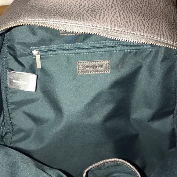Matt & Nat Gray Pebbled Vegan Leather Backpack